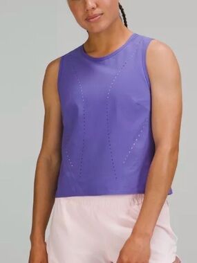 lululemon athletica Swift Ventilated Purple Running Tank